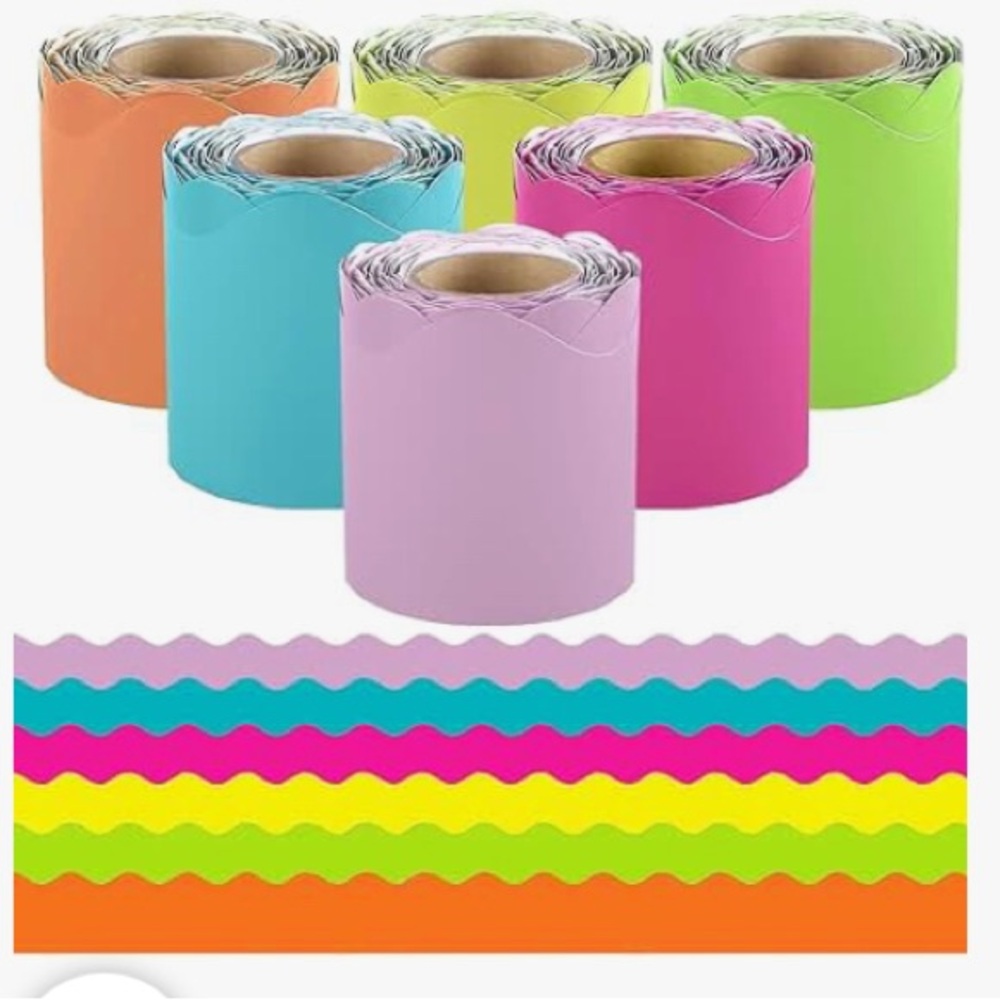 8-Rolls Bulletin Board Borders,262.5 ft. ,